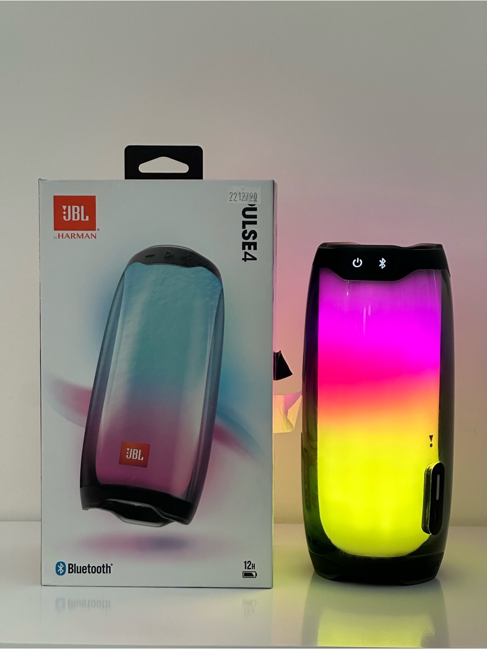 JBL Pulse 4 Portable Wireless Speaker Black- IPX7 Waterproof LED Light Show